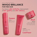 Wella Professionals Invigo Brilliance Color Protection Shampoo & Conditioner, For Fine Hair + Wella Colorcharm Permanent Liquid Hair Color For Gray Coverage, 3Rv Black Cherry