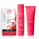 Wella Professionals Invigo Brilliance Color Protection Shampoo & Conditioner, For Fine Hair + Wella Colorcharm Permanent Liquid Hair Color For Gray Coverage, 3Rv Black Cherry