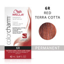Wella Professionals Invigo Brilliance Color Protection Shampoo & Conditioner, For Fine Hair + Wella Colorcharm Permanent Liquid Hair Color For Gray Coverage, 6R Red Terra Cotta