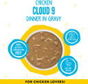 Weruva B.F.F. Omg - Best Feline Friend Oh My Gravy!, Chicken Cloud 9 With Chicken In Gravy, 5.5Oz Can (Pack Of 8)