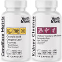 Youth & Tonic Candease Matrix Pills & Kidney Cleanse Bundle 2 Pack | Supports Body Cleansing And Maintains Urinary Tract & Bladder Health
