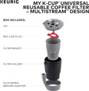 Keurig My K-Cup Universal Reusable Filter Multistream Technology - Gray
