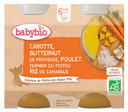 Babybio Carrot Butternut Of Provence, Farm Chicken Of Poitou Camargue Rice 6 Months And + Organic 2 Jars Of 200G