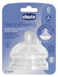 Chicco Natural Feeling 2 Meal Flow Teats 6 Months And +