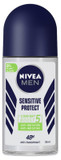Nivea Men Sensitive Protect Deodorant Anti-Perspirant 48H Roll-On 50 Ml