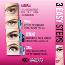 400X Pure Silk Fiber Lash Mascara [Ultra Black Volume And Length], Longer & Thicker Eyelashes, Waterproof, Long Lasting, Instant & Very Easy To Apply, Smudge-Proof, Hypoallergenic, Cruelty & Paraben Free (Mia Adora)Ultra Carbon Black