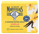 Le Petit Marseillais Extra Gentle Soap Vanilla 4 X 100G