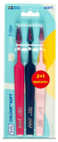 Tepe Colour Soft Toothbrush Set Of 2 + 1 Free