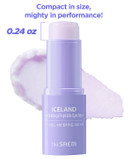 The Saem Iceland Hydrating Eye Stick 0.24Oz - Cooling Eye Balm For Dark Circles And Puffiness  Under Eye Treatment - Reduce Wrinkles And Moisturizing - Minimize Dark & Puffy Eyes - Aqua Scent