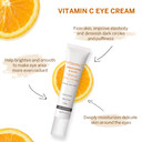 Neutriherbs Eye Cream Vitamin C Eye Gel For Dark Circles, Eye Bags, Puffiness, Eye Massage Under Eye With Hyaluronic Acid, 20G E/0.7 Oz