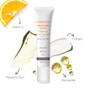 Neutriherbs Eye Cream Vitamin C Eye Gel For Dark Circles, Eye Bags, Puffiness, Eye Massage Under Eye With Hyaluronic Acid, 20G E/0.7 Oz