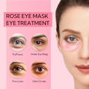 Under Eye Mask - 30 Pairs -Lanbrna Rose Eye Mask For Sleeping- Puffy Eyes & Dark Circles Treatments With Hyaluronic Acid, Reduce Under Eye Bags And Smooth Wrinkles, Brighten Complexionpink