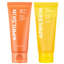 Aprilskin Glow Reset Mask Duo - Calendula Flower Infused Peel Off Mask & Carrotene Ipmp 3-Min Quick Dry Pore Caring Clay Mask, Gentle Exfoliation And Deep Pore Care For Radiant, Refreshed Skin