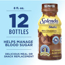 Splenda Diabetes Care Shakes - Meal Replacement Shake, 8 Fluid Ounces Per Bottle (Milk Chocolate, 12 Pack)