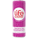 Life Cider | 12 Pack (12 Fl Oz) | Tropical Raspberry | Sparkling Apple Cider Vinegar Beverage | Digestive Health & Immunity Benefits | Low Calorie & Low Carb Drinks | Vitamins C, D3, Zinc, B12