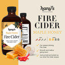 Hany'S Harvest Maple Honey Fire Cider  32 Fl Oz Glass Bottle | All-Natural, Small-Batch, Handcrafted, Non-Gmo, Gluten-Free, Immune & Digestive Support