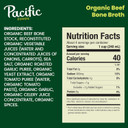 Pacific Foods Organic Beef Bone Broth, 32 Oz Carton