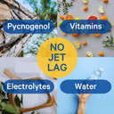 Jet Lag Relief Tablets - Berry-Flavored Effervescent Multivitamin With Pycnogenol Travel Supplement For Hydration, Energy, Immune Support And Faster Recovery - Flight Essential, 10 Tablets