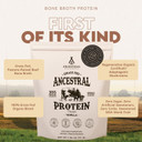 Ancestral Supplements Grass Fed Protein Powder, Vanilla, Beef Bone Broth Based With Beef Organs & Organic Mushrooms, Gut Health Support, High Protein Supplement, 20G Protein Per Serving, 30 Day Supply