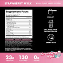 Blessed Vegan Protein Powder - Plant Based Protein Powder Meal Replacement Protein Shake, 23G Of Pea Protein Powder, Dairy Free, Gluten Free, Soy Free, No Sugar Added, 30 Servings (Strawberry Mylk)