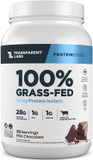 Transparent Labs Grass-Fed Whey Protein Isolate - Naturally Flavored, Gluten Free Whey Protein Powder With 28G Of Protein Per Serving & 9 Amino Acids - 30 Servings, Milk Chocolate