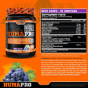 Humapro | Amino Acids Protein Matrix For Humans | 99% Utilization For Lean Muscle | Vegan, Gluten Free | 334G / 45 Servings (Sour Grape)