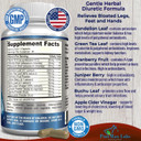 Water Away Gentle Herbal Diuretic - Natural Diuretic Water Pills - Relieve Bloating, Reduce Excess Water Weight With Dandelion Leaf, Green Tea, Detox Cleanse & Urinary Health. Non-Gmo, 60 Capsules