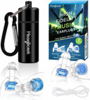 Hearprotek Concert Ear Plugs, 2Pairs Reusable High Fidelity Musician Ear Plugs For Concerts Loud Music-Noise Reduction Ear Protection Earplugs For Rave,Festival,Music,Tinnitus Relief