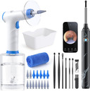 Earwax Removal - Electric Ear Irrigation Kit With 4 Pressure Modes, Ear Cleaner With Camera, 1080P Otoscope, Ear Cleaning Tool With 7-Piece Set, Earwax Removal Kit For Daily Cleaning