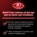 Visine Red Eye Hydrating Comfort Redness Relief Lubricating Eye Drops, 0.28 Fl. Oz