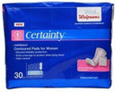 Walgreens Certainty Pads For Women, Overnight Absorption, 30 Ea