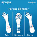 Amazon Basic Care Advanced Fast Healing Hydrocolloid Gel Bandages, Large Adhesive Wound Dressing For First Aid, 2.3 X 3 Inches (4 Count)