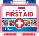 Care Science First Aid Kit, 110 Pieces | Fsa Hsa Eligible | Professional Use For Travel, Work, School, Home, Car, Survival, Camping, Hiking, And More