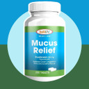 Health Lfe Mucus Relief Guaifenesin Caplets 400 Mg, Immediate Release Fast Acting Expectorant, Thin And Loosens Mucus, Relieves Chest Congestion, Cough, Cold And Flu (Medium, 200 Count)