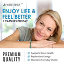 Neuropathy Support Natural Nerve Discomfort Relief - Made In Usa - Nerve Antioxidant For Trigeminal Neuralgia, Diabetic & Peripheral Neuropathy - Hands, Neck, Feet & Toes Treatment Formula - 60 Caps