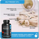 Advanced Bladder Control Supplements For Women & Men - Supports Urinary Tract Health - Helps Overactive Bladder & Urinary Tract Infection - Cranberry Pills W/Pumpkin Seed Oil Extract