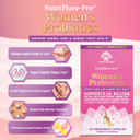 Nutricelebrity Nutriflora-Pro Probiotics For Women - Support Vaginal, Urinary Health (Uti), Digestive System, Period Pain, Yeast, And Bv Relief, Cranberry Pills, 10 Billion Cfu 6 Strains (30 Caps)