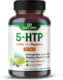 5-Htp Supplement Enriched With Ashwagandha, L-Theanine, Gaba, Rhodiola | 10 In 1 Ultra Mood Support Complex For Calmness, Relaxation & Sleeps Quality | 150 Capsules