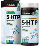 Bio Krauter 5 Htp Supplement Gummies - 200 Mg Strength - 90 Vegan Chews - Relaxation Support 5Htp Plus L Tryptophan Supplement - Pectin Based Formula