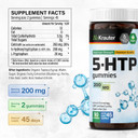 Bio Krauter 5 Htp Supplement Gummies - 200 Mg Strength - 90 Vegan Chews - Relaxation Support 5Htp Plus L Tryptophan Supplement - Pectin Based Formula