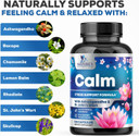 Natural Unwind, Calm, & Relax Support With Ashwagandha, Gaba, Magnesium, 5-Htp, L-Theanine & B Vitamins, Natural Focus, Energy & Immune Support - Nature'S Non-Gmo, Vegan, Gluten Free - 120 Capsules