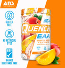 Quench Eaa Aminos + Electrolytes - Complete Blend Of 9 Eaas - 10G Total Amino Acids - Vitamins, Antioxidants, Electrolytes - Zero Sugar, Carbs, Calories (Peach Mango)
