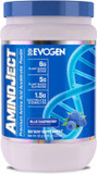 Evogen Aminoject - Premium Bcaa Powder & Eaa Recovery Formula With Electrolytes | Amino Acids Supplement For Muscle Growth, Hydration, & Recovery | Blue Raspberry | 30 Servings