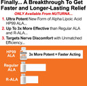 Neuropathy Support Supplement With 1200 Mg Hp-99 Alpha Lipoic Acid - Max Strength Ala Nerve Formula For Feet Hands Fingers Legs - Ultra Potent 18 In 1 Natural Peripheral Nerve Vitamins - 180 Capsules