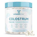 Wondercow Colostrum Capsules Supplement For Gut Health, Immune Support, Muscle Recovery & Wellness | Natural Igg Pure Whole Bovine Colostrum Superfood, Unflavored, 30 Servings