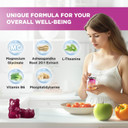 Cortisol Gummies For Women, Sugar-Free Lower Cortisol Supplement With Ashwagandha, Magnesium, L-Theanine, Phosphatidylserine, Vitamin B6 For Relaxation, Sleep, Focus, Vegan, 60