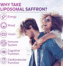 Liposomal Saffron Supplements 88.5 Mg, Maximum Absorption, 100% Pure Saffron Extract Capsules For Mood, Energy, Vision & Focus - 120 Vegan Capsules