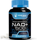 Nad Supplement, 1500Mg - Liposomal Nad+ Supplement With Resveratrol, Nad Plus Boosting - Support Cellular Health, Stamina & Healthy Aging - Ultra Strength Capsules, Usa Made