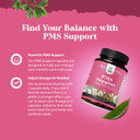 Advanced Pms Support Supplement For Women - Multibenefit Pms Relief Complex For Low Energy Mood Support Period Cramps And Bloating Relief For Women - Menstrual Hormonal Balance For Women 120 Capsules