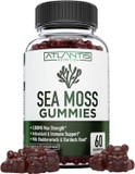 Irish Sea Moss Gummies - 3000Mg - Formulated W/ Irish Sea Moss, Bladderwrack & Burdock Root, Contain Essential Vitamin & Mineral - Antioxidant-Rich Superfood Supplement, 60 Sea Moss Gummies For Adults